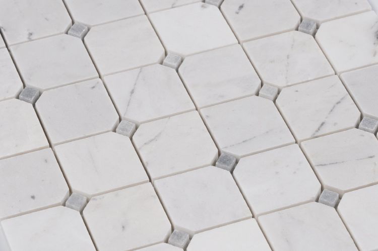 Clipped Square Milky White Honed 11.75 x 11.75